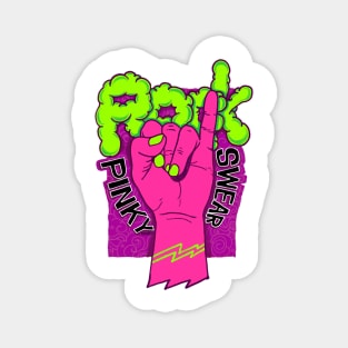 Fingers rock pinky Swear Magnet