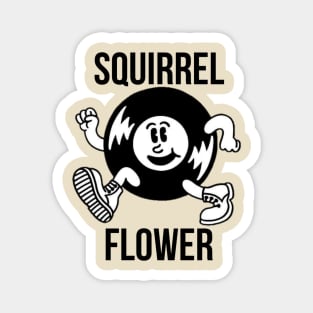 Squirrel Flower Magnet