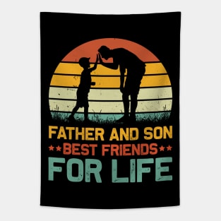 Father And Son Best Friends For Life Tapestry