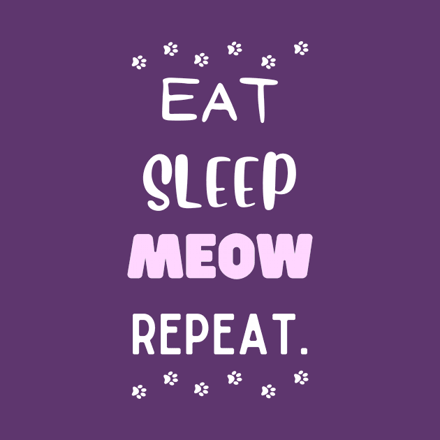 Eat, sleep, meow, repeat. by My-Kitty-Love