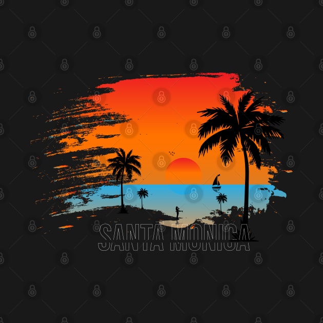 Santa Monica sunset by Mako Design 