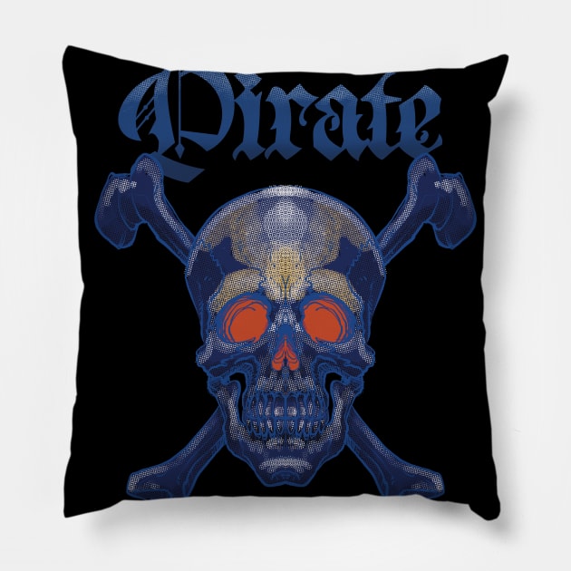 pirate shirt Pillow by Paskalamak