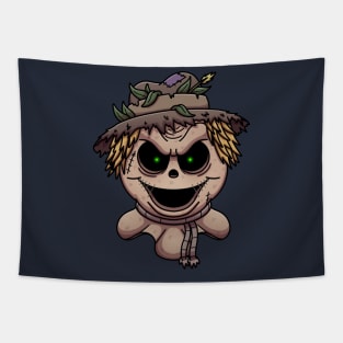 Evil Scarecrow Face Tapestry