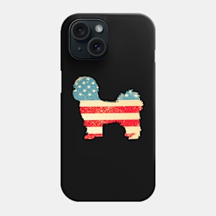 American Flag Shih Tzu Phone Case