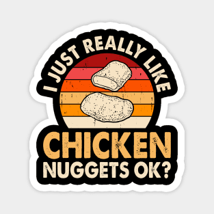 Powered By Chicken Nuggets T Shirt For Women T-Shirt T-Shirt Magnet