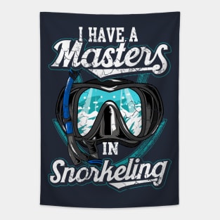 I Have A Master In Snorkeling Snorkel Scuba Dive Tapestry