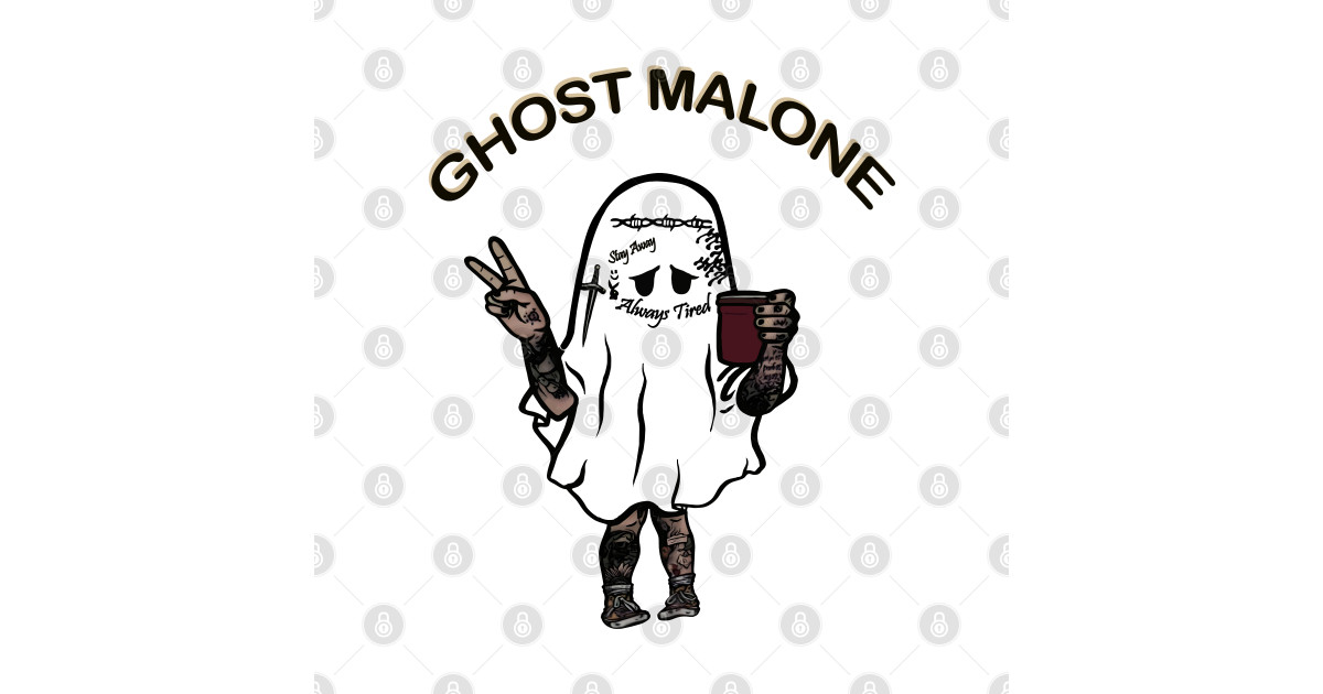 Cute to Spook caffee and rapper Ghost Malone,cute ghost tattoos rapper ...