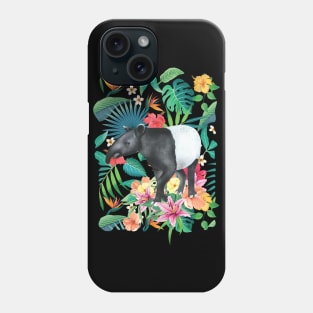 Tropical Rainforest Malayan Tapir Phone Case