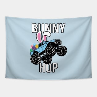 Easter Monster Truck Bunny Hop Boys Girls Easter Egg Tapestry