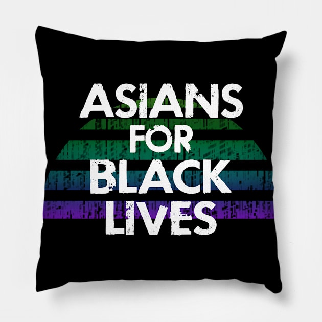 Asians against racism. Rise and resist. End brutality, violence. Fight systemic hate. Black lives matter. No racists. We stand for equality, justice. Standing in solidarity. We all bleed red Pillow by IvyArtistic