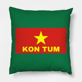 Kon Tum City in Vietnamese Flag Pillow