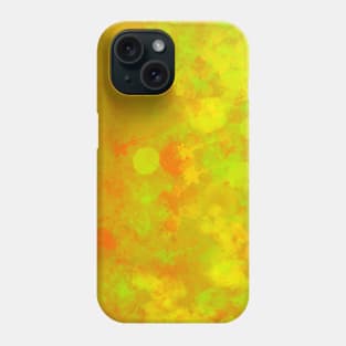 Yellow abstract rainbow Phone Case