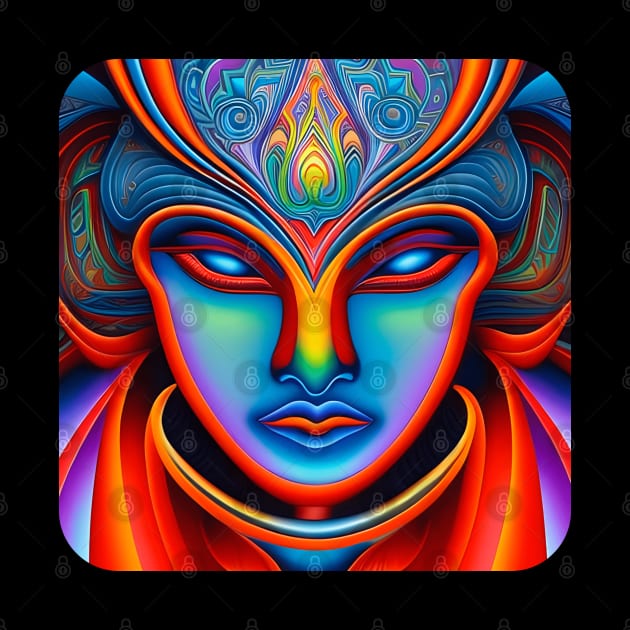 New World Gods (24) - Mesoamerican Inspired Psychedelic Art by TheThirdEye