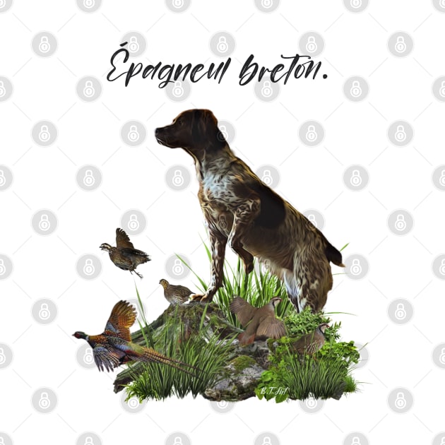 Brittany Spaniel by German Wirehaired Pointer 