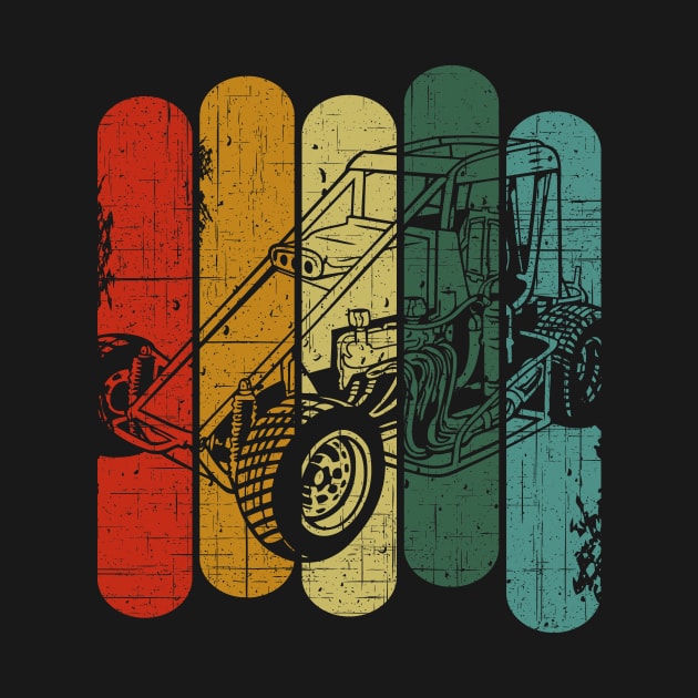 Sprint Car Retro Racing by VintageShirtShoppe