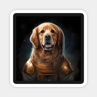 Golden Retriever Astronaut Suit The Force Magnet