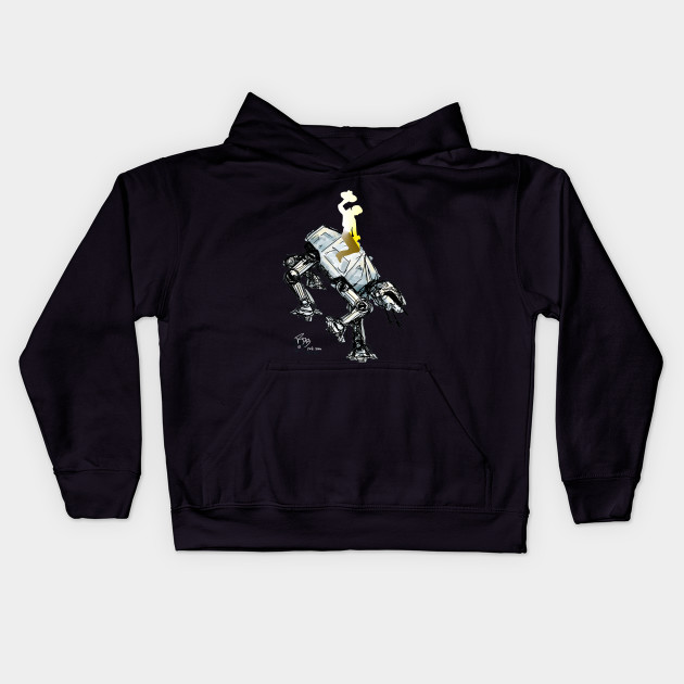 Planet Hoth Let Er Buck Colours Yeti Ink Kids Hoodie