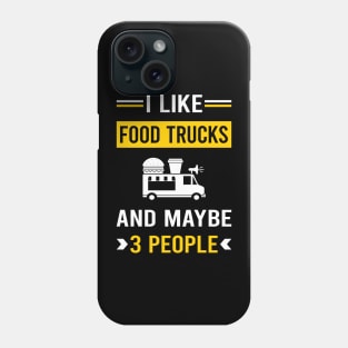 3 People Food Truck Trucks Phone Case