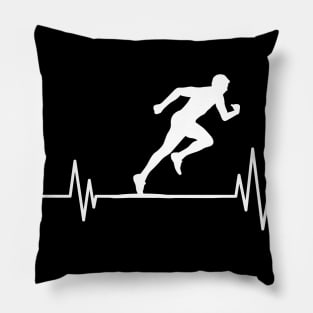 runner heartbeat Run Funny ,Running heartbeat, Pillow