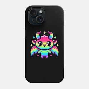 Baphomet Cute Kawaii Rainbow Neon Goth Phone Case