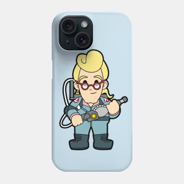 Egon Spengler Ghostbusters Chibi Phone Case by mighty corps studio