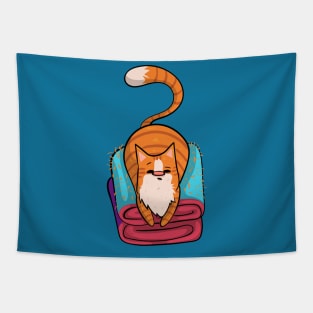 Ginger Cat Fur Shedder Tapestry