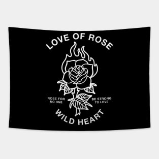 love of rose wild heart Tapestry