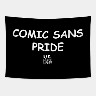 Comic Sans Pride Tapestry