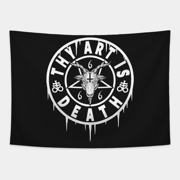 THY ART IS MURDER - SATANISM AND THE OCCULT - BAPHOMET Tapestry by Tshirt Samurai