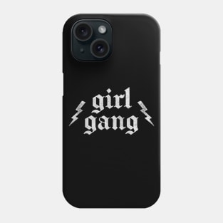 Girl Gang  // Retro Faded Punk Design Phone Case