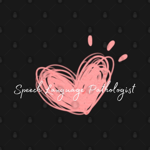 Speech Language Pathologist heart by Daisy Blue Designs
