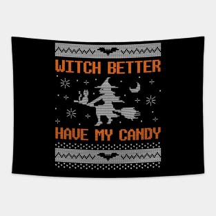 Halloween Ugly Sweater Tapestry