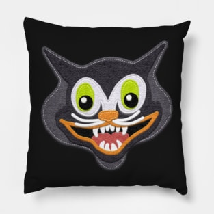 Halloween Vintage Cat Face Pillow