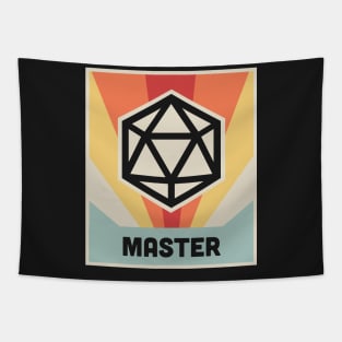 MASTER | Vintage D20 Roleplaying Game Poster Tapestry