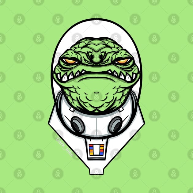 Reptonaut - Reptilian Astronaut by Dark_Inks