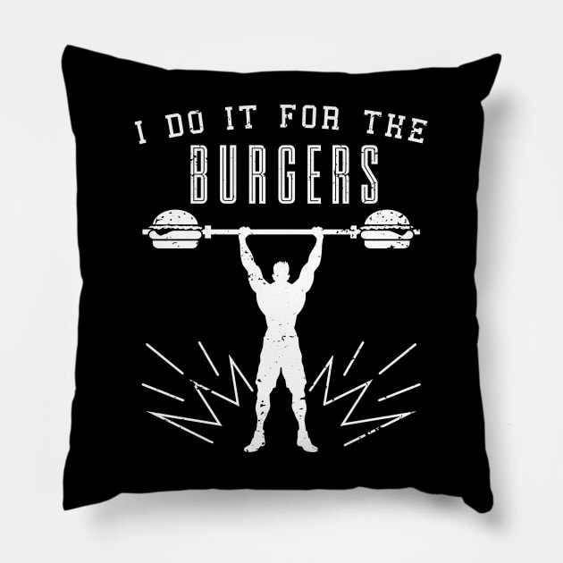 Lift for Burgers - wht Pillow by CCDesign