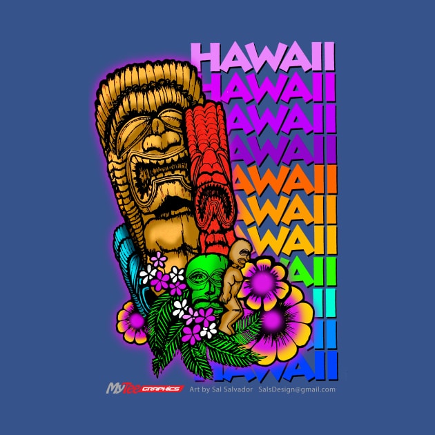 Tikis Hawaii by MyTeeGraphics