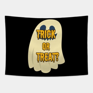 "Trick or Treat Halloween with Ghost" Tapestry