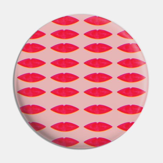 Lips Pattern Pin by mariacaballer