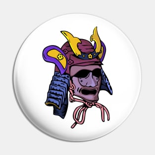 Kabuto Japanese Warrior Helmet Retro Pin