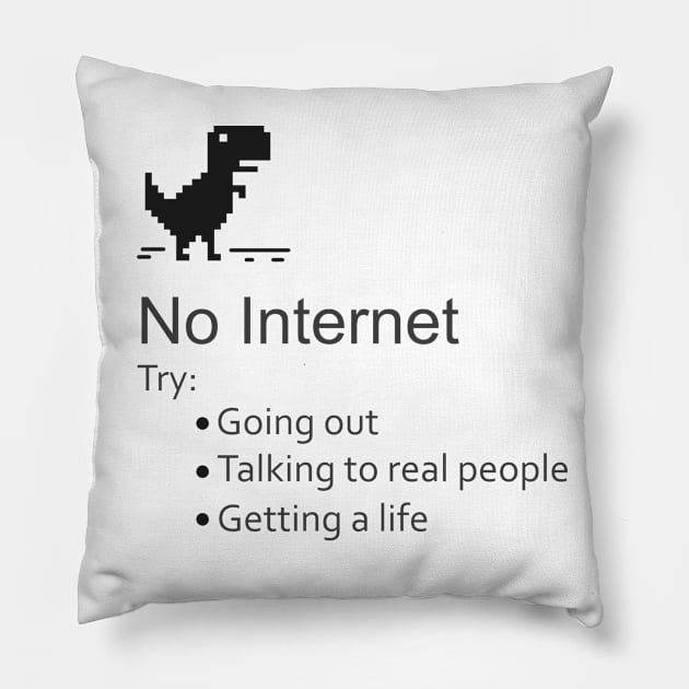 Get a life Pillow by Fan.Fabio_TEE