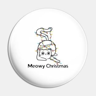 Meowy Christmas Pin