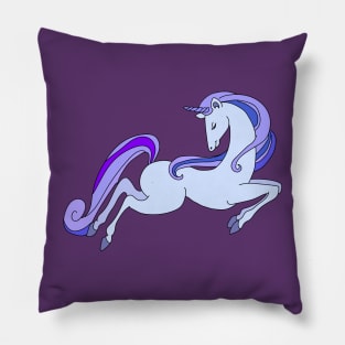 purple unicorn Pillow