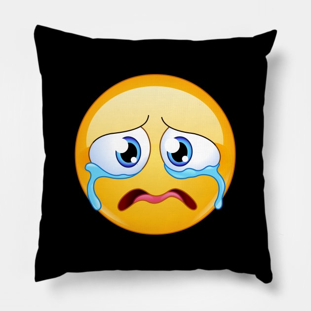 Sad emoji pillow cheap