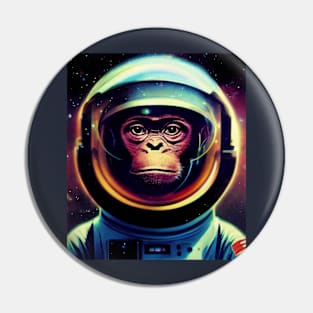 Monkey In Astronaut Suit Pin