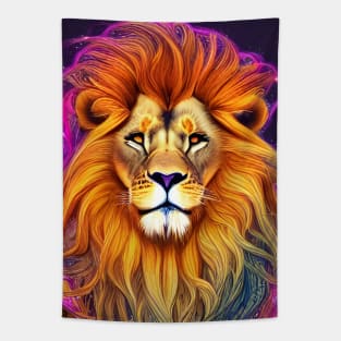 Cosmic Lion Tapestry