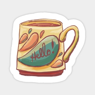 Hello Mug Magnet