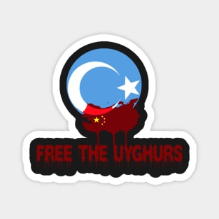 FREE THE UYGHURS SHIRT. Magnet