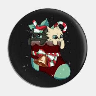 Christmas Cute Cats Pin