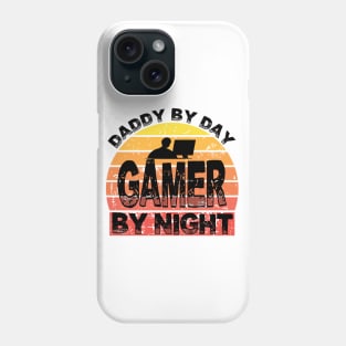 daddy by day gamer by night Phone Case